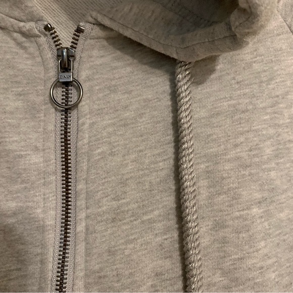 Only pearl accent raw edged hoodie - Picture 7 of 11
